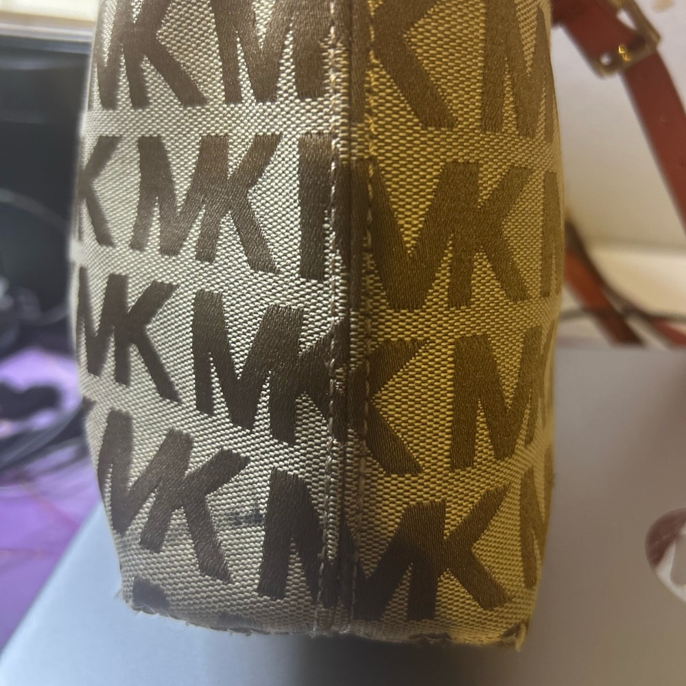 Michael Kors Tan and Pink Tote Bag - Picture 3 of 7